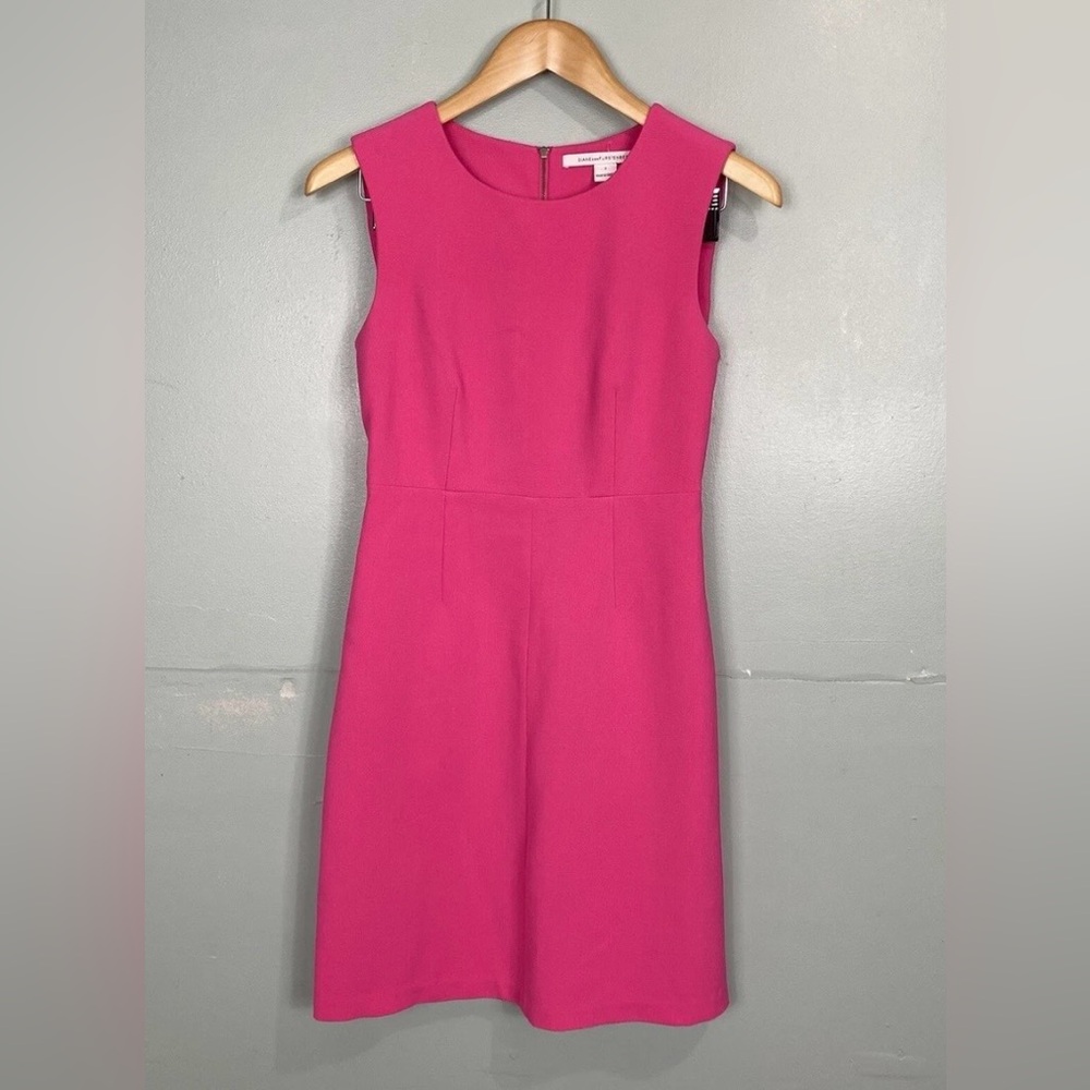 Diane Von Furstenberg Carrie Sheath Dress Pink Size 10